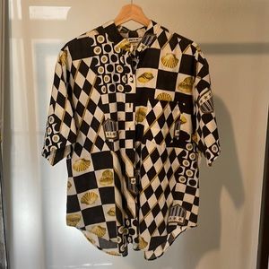 Act III vintage 80s patterned shirt